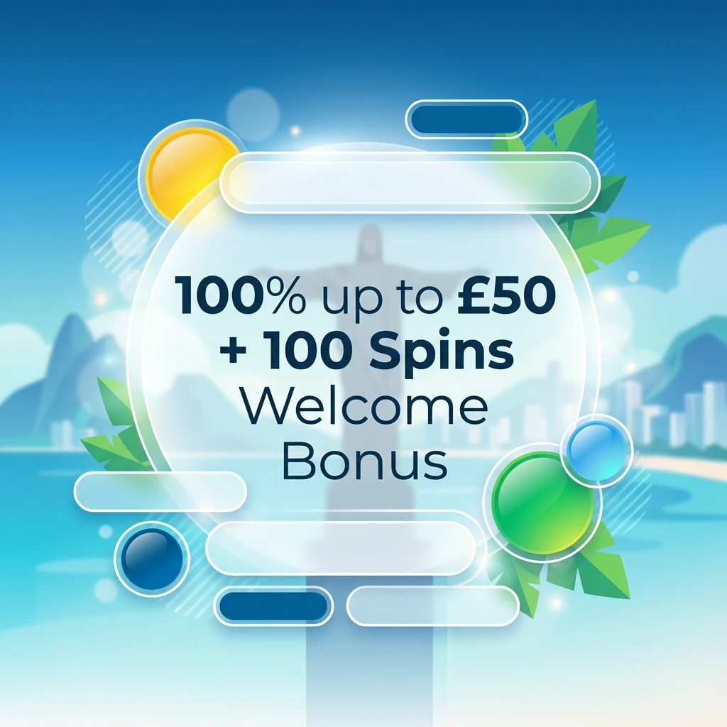 100% up to £50 + 100 Spins Welcome Bonus